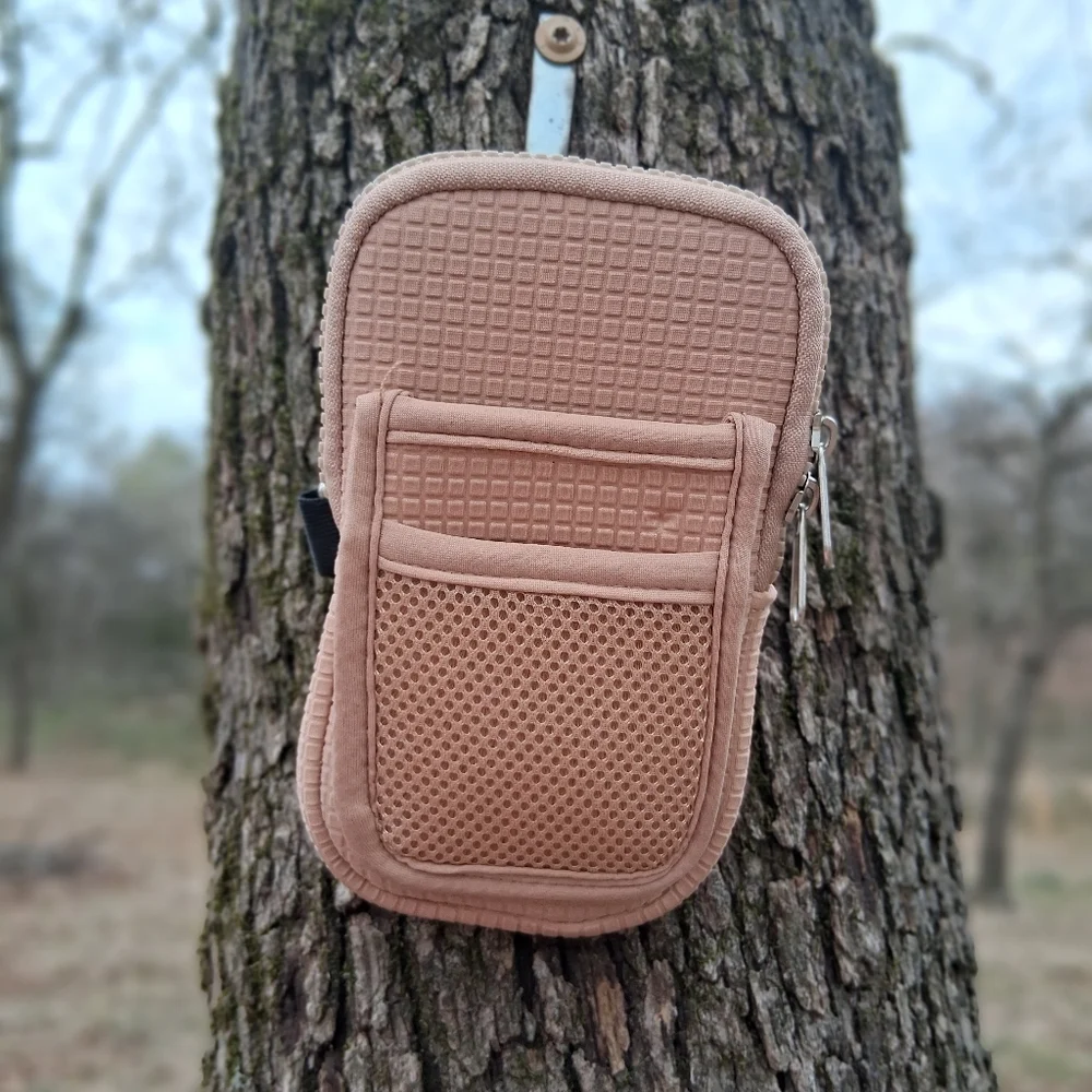 Tan Textured Arm Bag